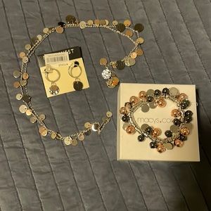 Necklace, earrings, bracelet set Nine West